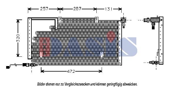 AKS DASIS Air conditioning condenser Article number: 482190N cheaply