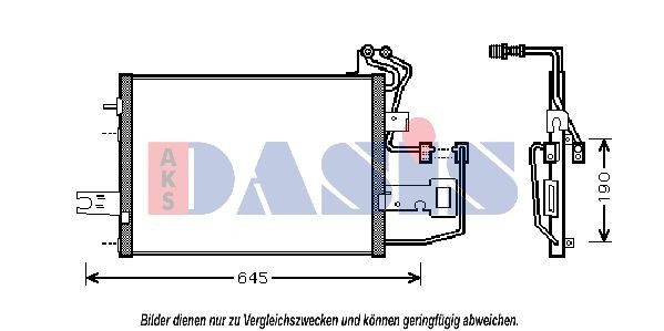 AKS DASIS Air conditioning condenser Article number: 492002N cheaply