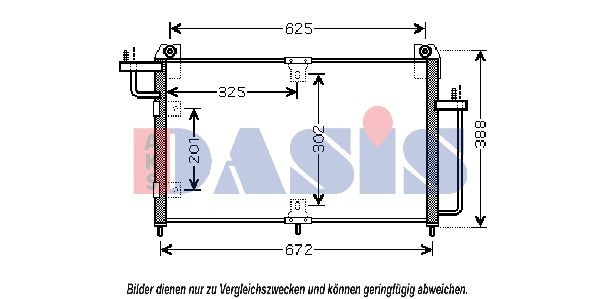 AKS DASIS Air conditioning condenser Article number: 510064N cheaply
