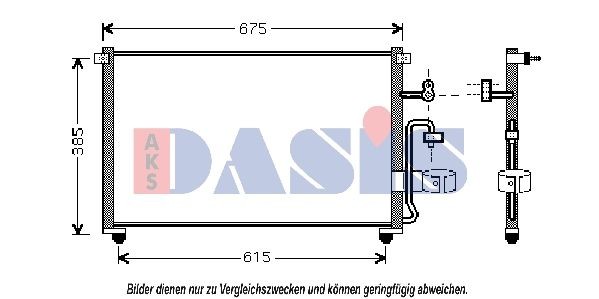 AKS DASIS Air conditioning condenser Article number: 512023N cheaply