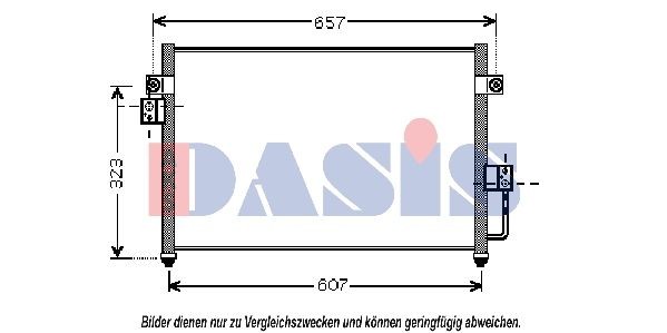 AKS DASIS Air conditioning condenser Article number: 512026N cheaply