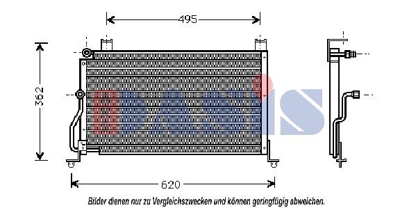 AKS DASIS Air conditioning condenser Article number: 562090N cheaply