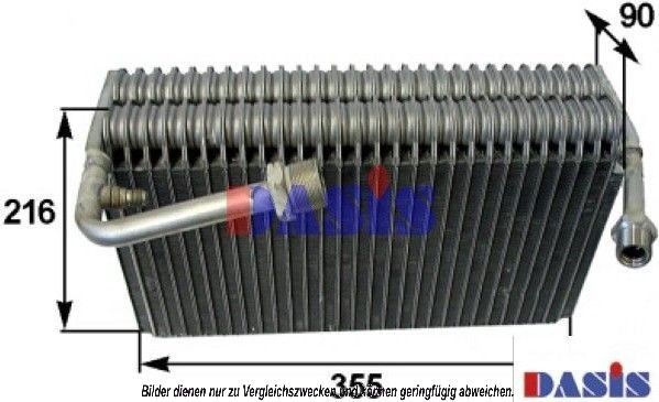 AKS DASIS Air conditioning evaporator Article number: 820001N cheaply