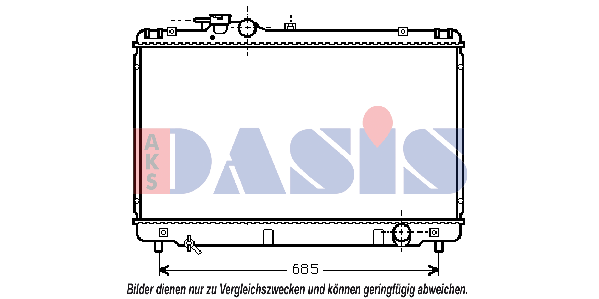 AKS DASIS Air conditioning evaporator Article number: 820005N cheaply