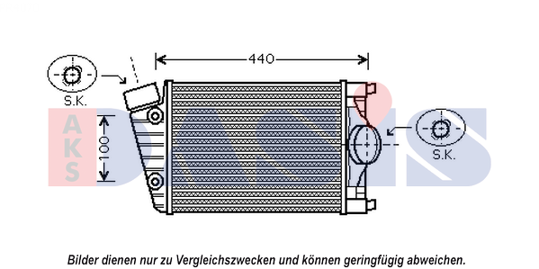 AKS DASIS Air conditioning evaporator Article number: 820014N cheaply