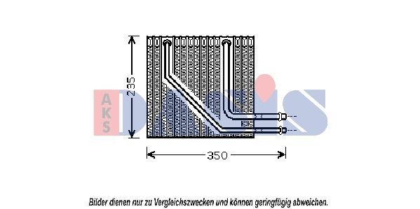 AKS DASIS Air conditioning evaporator Article number: 820319N cheaply