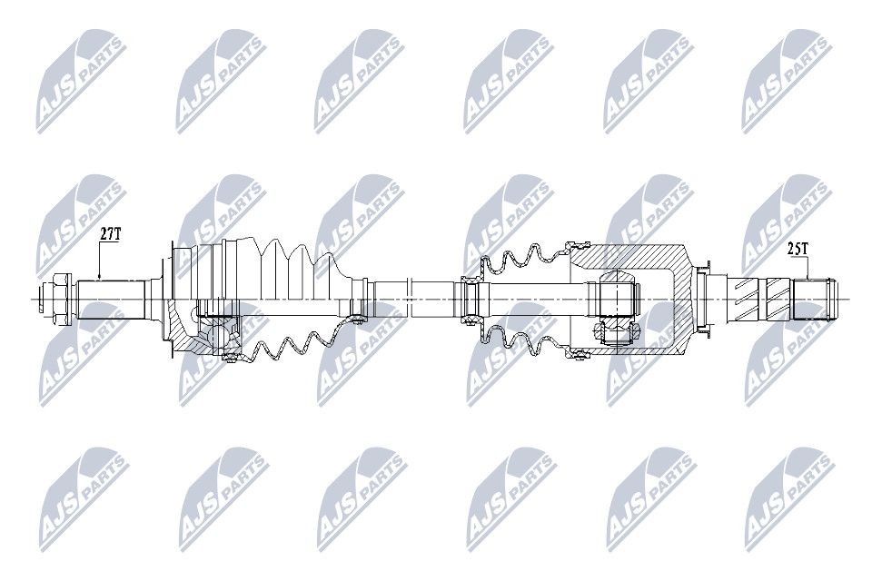 NTY Drive shaft Article number: NPW-SB-027 cheaply