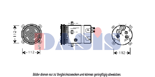 AKS DASIS Air conditioning compressor Article number: 850706N cheaply