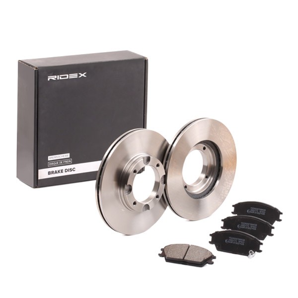 RIDEX Brake discs and pads set Article number: 3405B1618 cheaply