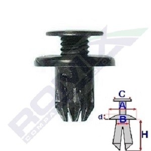 ROMIX Clip, trim / protective strip Article number: 60002 cheaply