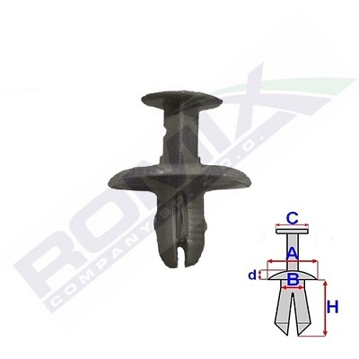 ROMIX Clip, trim / protective strip Article number: 80102 cheaply