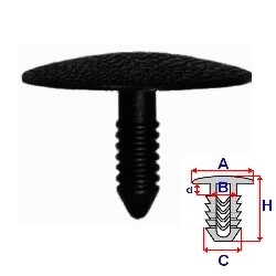 ROMIX Clip, trim / protective strip Article number: A175053C cheaply