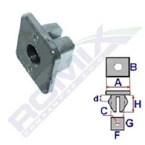 ROMIX Clip, trim / protective strip Article number: B22126 cheaply