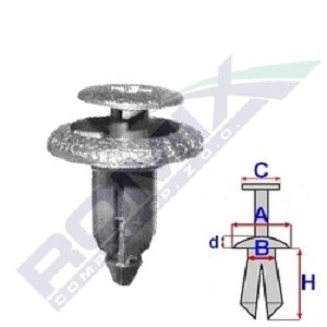 ROMIX Clip, trim / protective strip Article number: B25274 cheaply