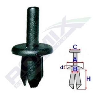 ROMIX Clip, trim / protective strip Article number: B25678 cheaply