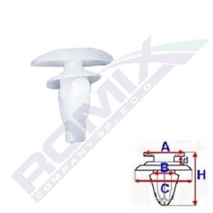 ROMIX Clip, trim / protective strip Article number: C10070 cheaply