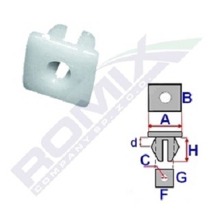 ROMIX Clip, trim / protective strip Article number: C10073 cheaply