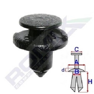 ROMIX Clip, trim / protective strip Article number: C10077 cheaply