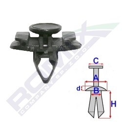 ROMIX Clips, side- / beskyttelseslister Varenummer: C60448 billige