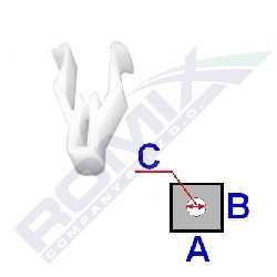 ROMIX Clip, trim / protective strip Article number: C60512 cheaply