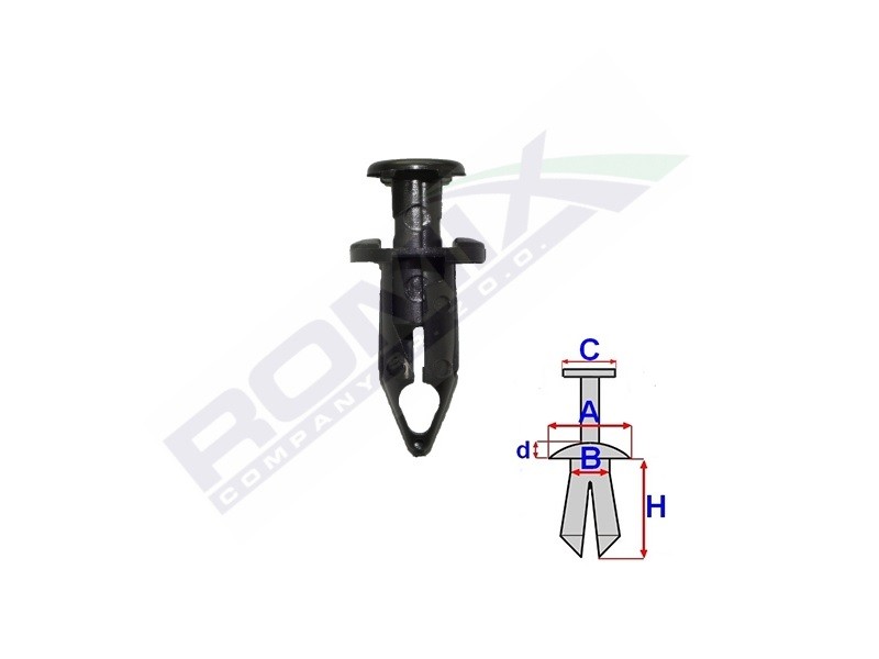 ROMIX C70170 Clip CORVETTE 5.7 253 PS Petrol 1982
