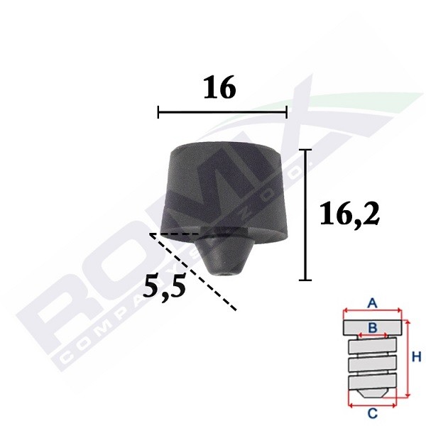 ROMIX Rubber Buffer, suspension Article number: C70545 cheaply