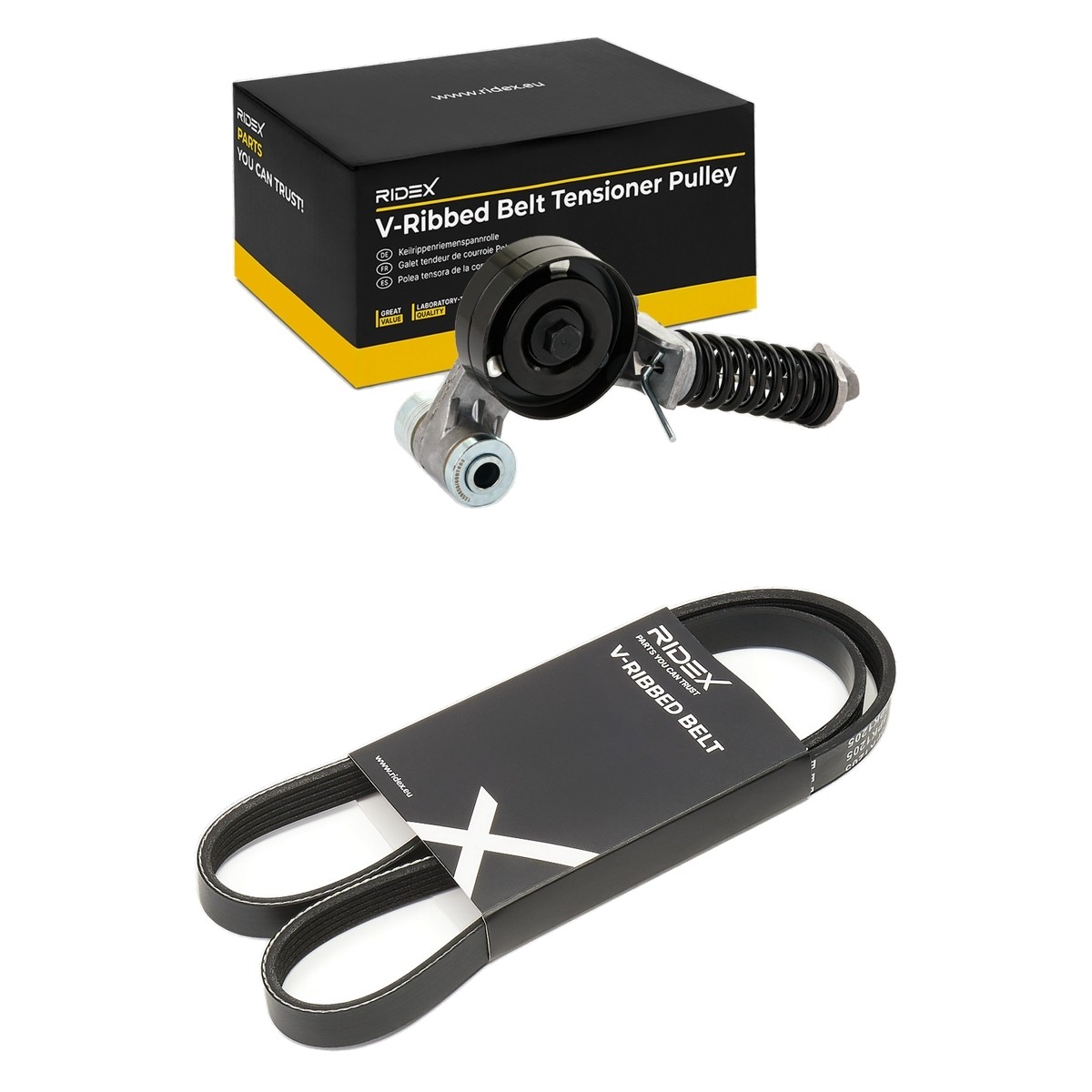 RIDEX V-Ribbed Belt Set Article number: 542R0966 cheaply