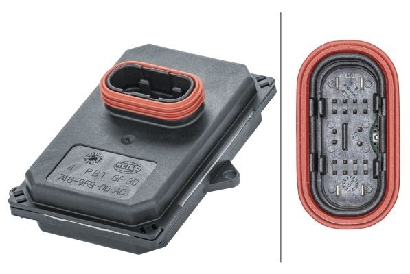 HELLA Control Unit, headlight Article number: 5DF 010 114-721 cheaply