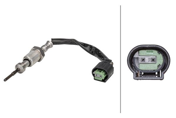 HELLA Sensor, exhaust gas temperature Article number: 6PT 358 181-261 cheaply