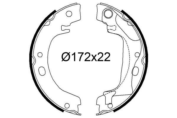 VALEO Brake Shoe Set Article number: 564239 cheaply