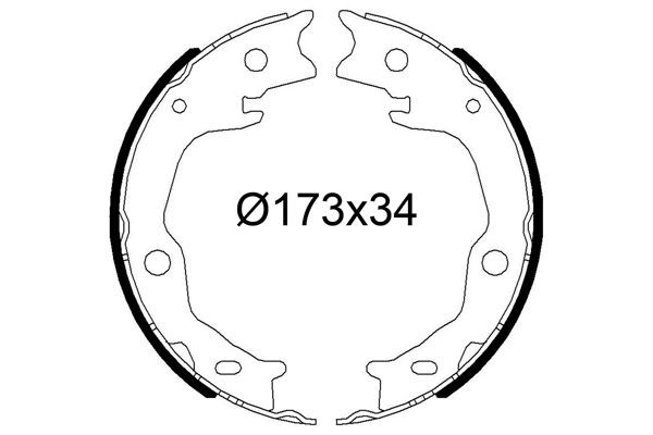 VALEO Brake Shoe Set Article number: 564270 cheaply
