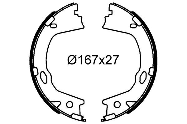 VALEO Brake Shoe Set Article number: 564315 cheaply