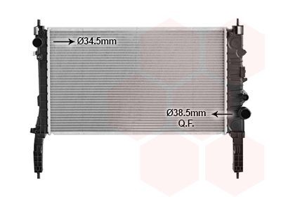 VAN WEZEL Engine radiator Article number: 37002654 cheaply