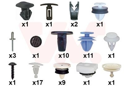 VAN WEZEL Mounting Kit, door Article number: 4317799 cheaply
