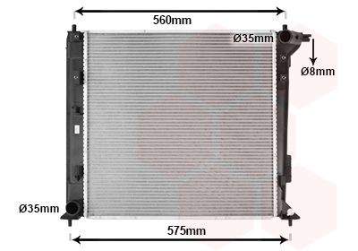 VAN WEZEL Engine radiator Article number: 82012742 cheaply