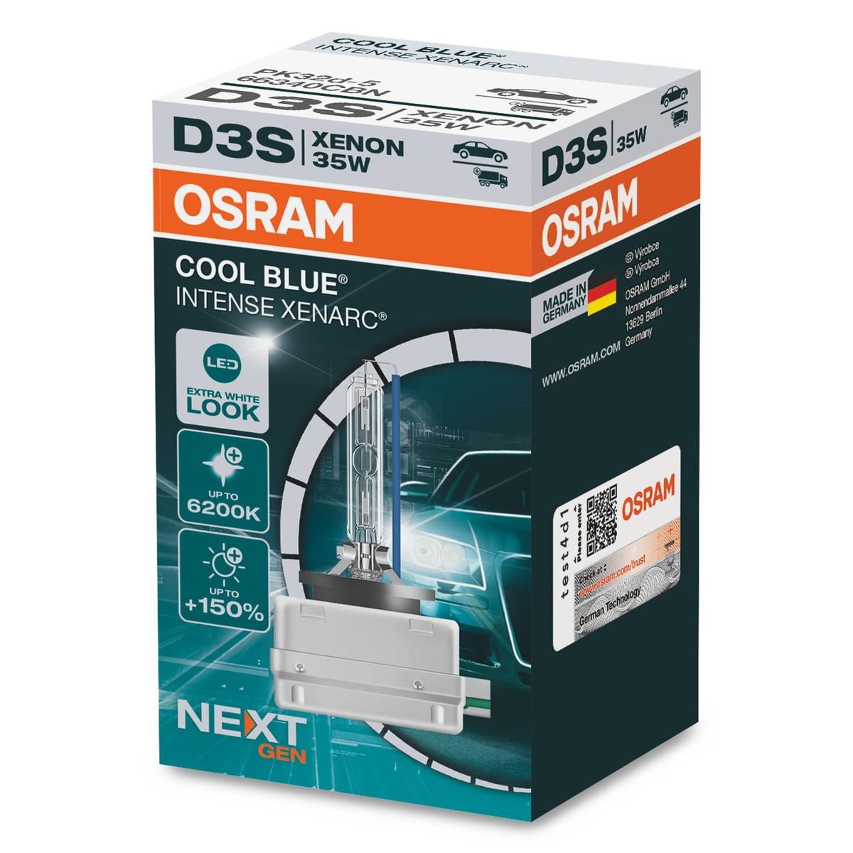 OSRAM 66340CBN Xenon lamp F-PACE 2.0 D200 MHEV 204 PS Diesel/Electro