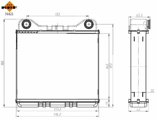 NRF Heater matrix Article number: 54421 cheaply