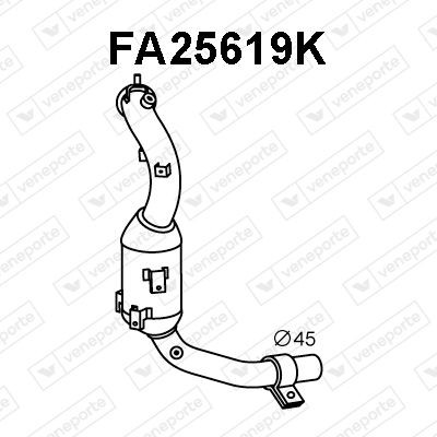 VENEPORTE Catalytic converter Article number: FA25619K cheaply