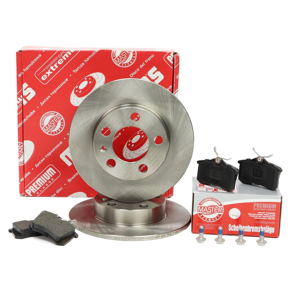 MASTER-SPORT Brake discs and pads set Article number: 200901232 cheaply