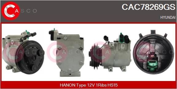CASCO Air conditioning compressor Article number: CAC82001GS cheaply