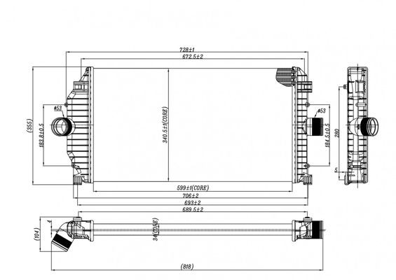 HART Intercooler Article number: 614 020 cheaply