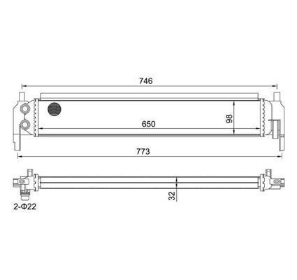 HART Low Temperature Cooler, intercooler Article number: 621 260 cheaply