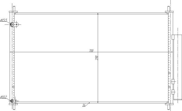 HART Air conditioning condenser Article number: 636 992 cheaply