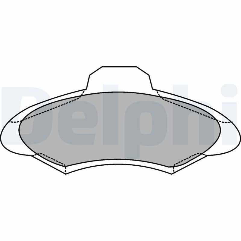 DELPHI Brake pad set Article number: LP1139 cheaply