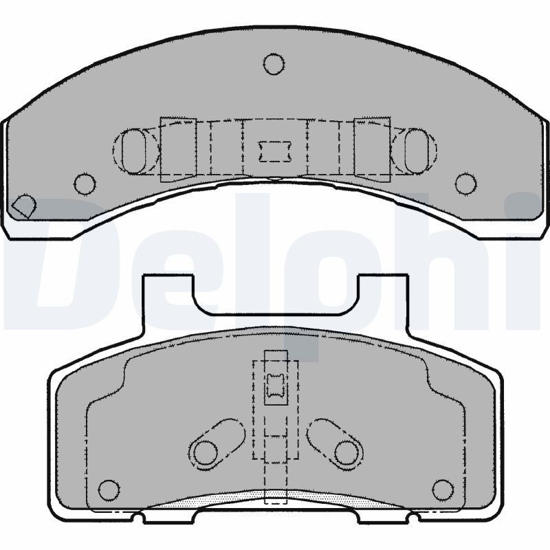 DELPHI Brake pad set Article number: LP1216 cheaply