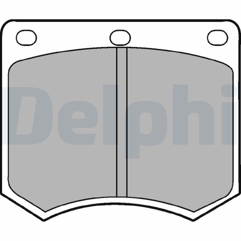 DELPHI Brake pad set Article number: LP154 cheaply
