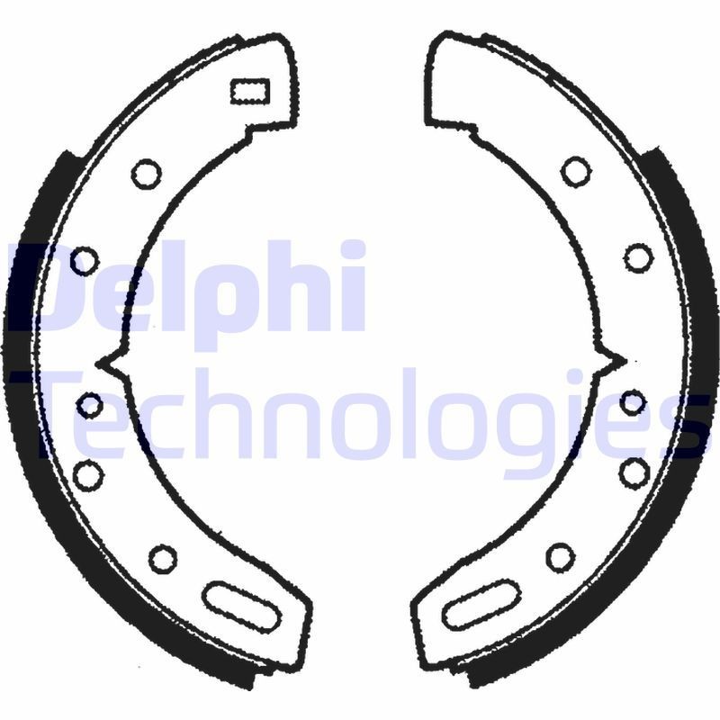 DELPHI Brake Shoe Set Article number: LS1037 cheaply