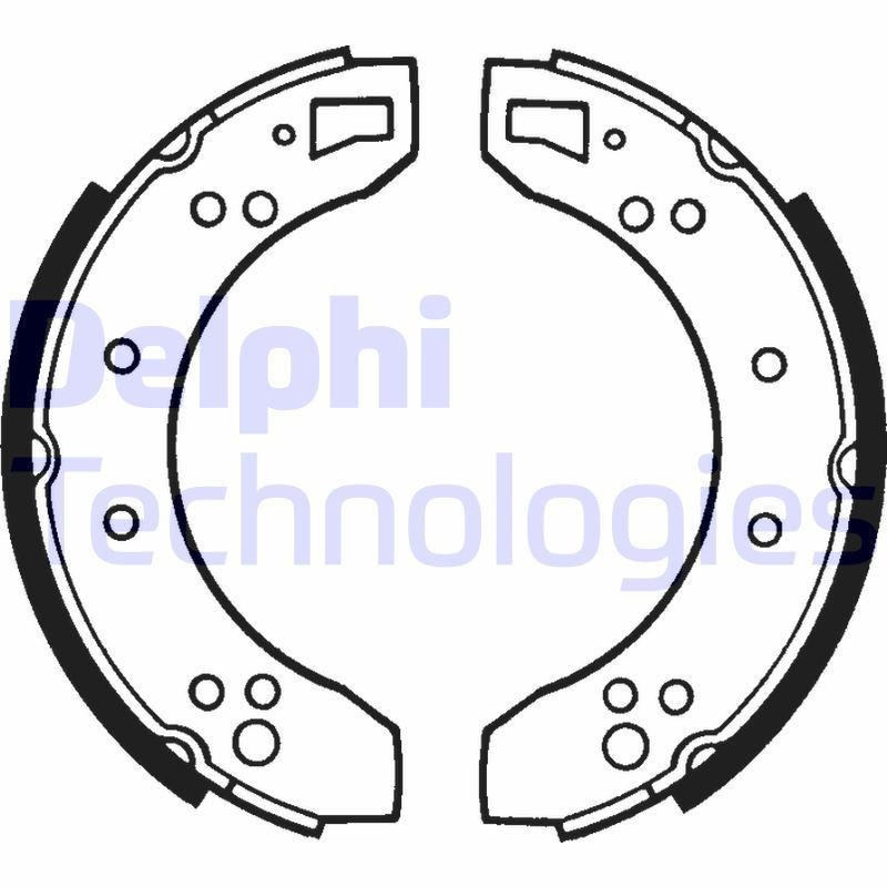 DELPHI Brake Shoe Set Article number: LS1050 cheaply