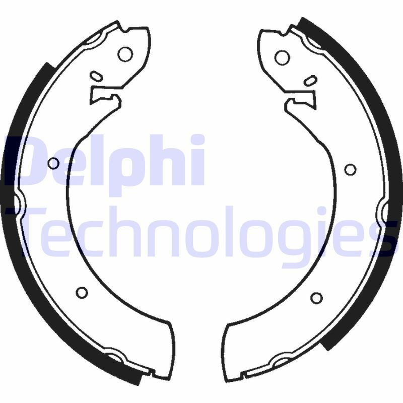 DELPHI Brake Shoe Set Article number: LS1179 cheaply