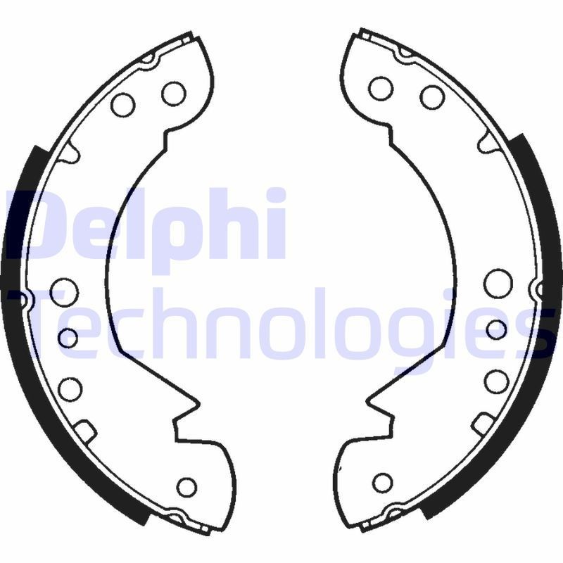 DELPHI Brake Shoe Set Article number: LS1203 cheaply